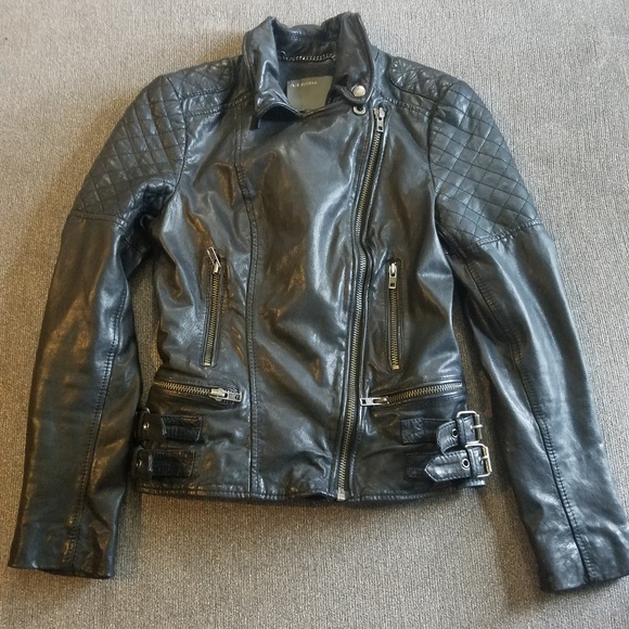 Muubaa Jackets & Blazers - Black Genuine Leather Jacket US2/UK6